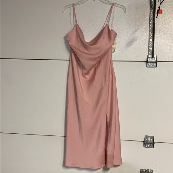 ALTARD STATE WOMENS SATIN MIDI DRESS PINK NEW WITH TAGS LARGE - Picture 6 of 6